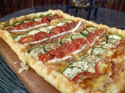 Tarta de calabacin, tomate y queso Vidiago